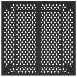 Stolik ogrodowy, antracytowy, 80x80x72 cm, stal