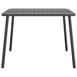 Stolik ogrodowy, antracytowy, 100x100x71 cm, stal