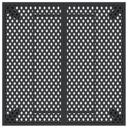 Stół ogrodowy, antracytowy, 100x100x72 cm, stal
