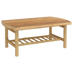 Stolik ogrodowy, 90x55x37 cm, bambusowy