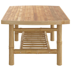 Stolik ogrodowy, 90x55x37 cm, bambusowy
