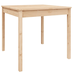 Stolik ogrodowy, 82,5x82,5x76 cm, lite drewno sosnowe