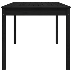 Stolik ogrodowy, czarny, 82,5x82,5x76 cm, lite drewno sosnowe