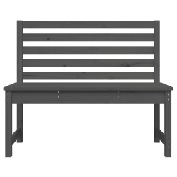 Ławka ogrodowa, szara, 109 cm, lite drewno sosnowe
