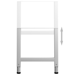 Regulowane ramy stołu roboczego, 2 szt., metal, 55x(69-95,5) cm