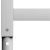 Regulowane ramy stołu roboczego, 2 szt., metal, 55x(69-95,5) cm