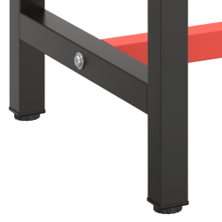 Rama do stołu roboczego, czerwono-czarna, 70x50x79 cm, metal