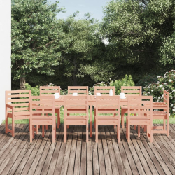 11-częściowy zestaw mebli ogrodowych, lite drewno daglezjowe