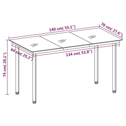 5-częściowy zestaw mebli ogrodowych, czarny, rattan PVC