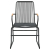 3-częściowy zestaw mebli ogrodowych, czarny, rattan PVC