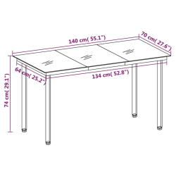 7-częściowy zestaw mebli ogrodowych, czarny, rattan PVC