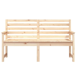 Ławka ogrodowa, 159,5x48x91,5 cm, lite drewno sosnowe