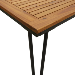 Stół ogrodowy z nogami szpilkowymi, 180x90x75 cm, akacja