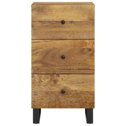 Szafka z 3 szufladami, 40x33,5x75 cm, lite drewno mango