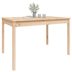 Stolik ogrodowy, 121x82,5x76 cm, lite drewno sosnowe
