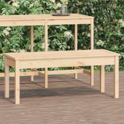 Ławka ogrodowa, 109x44x45 cm, lite drewno sosnowe