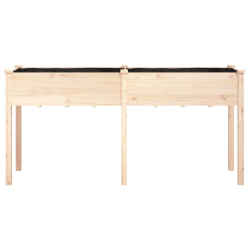 Kwietnik z wyściółką, 161x45x76 cm, lite drewno jodłowe
