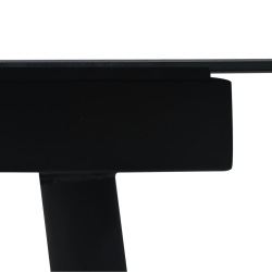 7-częściowy zestaw mebli ogrodowych, czarny, rattan PVC