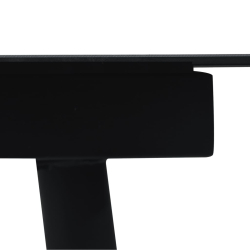 9-częściowy zestaw mebli ogrodowych, czarny, rattan PVC