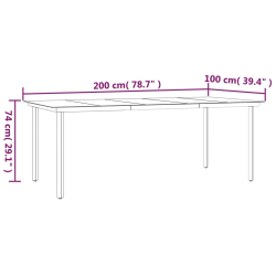 9-częściowy zestaw mebli ogrodowych, czarny, rattan PVC