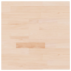 Kwadratowy blat do stolika, 60x60x4 cm, surowe drewno dębowe