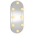 Lustro ścienne z LED, 25x60 cm, szklane, owalne