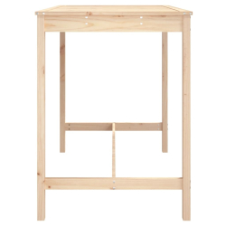 Stolik ogrodowy, 121x82,5x110 cm, lite drewno sosnowe