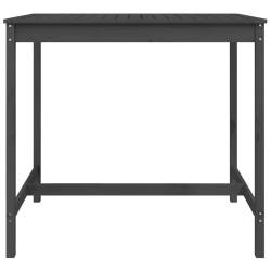 Stolik ogrodowy, szary, 121x82,5x110 cm, lite drewno sosnowe