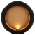 Lesli Living Okrągły świecznik w kształcie jaja, 28,5 x 9,5 x 27,5 cm