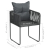 5-częściowy zestaw mebli ogrodowych rattan PVC, czarny