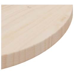 Blat stołu, Ø50x2,5 cm, lite drewno sosnowe