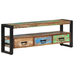 Szafka pod TV, 120x30x45 cm, lite drewno z odzysku