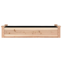 Podwyższona rabata z wyściółką, 120x45x25 cm, drewno jodłowe