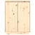Szafka na buty, 60x35x80 cm, lite drewno sosnowe