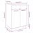 Szafka na buty, 60x35x80 cm, lite drewno sosnowe