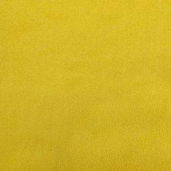 Rozkładana kanapa z uchwytami na napoje, żółta, aksamit