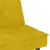 Rozkładana kanapa z uchwytami na napoje, żółta, aksamit