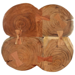 Stolik kawowy, 36 cm, 4 plastry litego drewna akacjowego