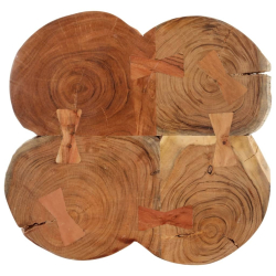 Stolik kawowy, 36 cm, 4 plastry litego drewna akacjowego