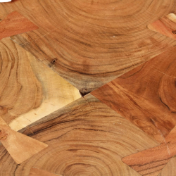 Stolik kawowy, 36 cm, 4 plastry litego drewna akacjowego