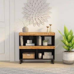 Szafka, 85x33x75 cm, lite drewno mango