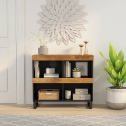 Szafka, 85x33x75 cm, lite drewno mango