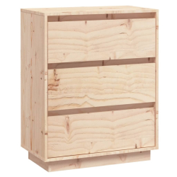 Szafka, 60 x 34 x 75 cm, lite drewno sosnowe