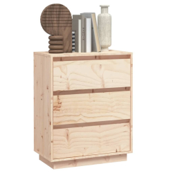 Szafka, 60 x 34 x 75 cm, lite drewno sosnowe