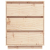 Szafka, 60 x 34 x 75 cm, lite drewno sosnowe