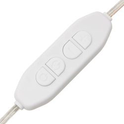 Lustro ścienne z LED, 40x60 cm, szklane, prostokątne