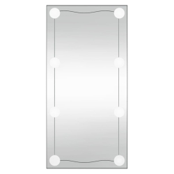 Lustro ścienne z LED, 30x60 cm, szklane, prostokątne