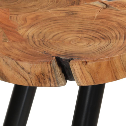 Stolik barowy z bala, 90x54x105 cm, lite drewno akacjowe