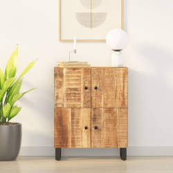 Szafka z 4 drzwiczek, 60x33x75 cm, lite drewno mango
