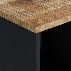 Szafka z 2 drzwiczek, 80x33x75 cm, lite drewno mango